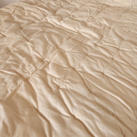 HANDMADE Quilt Patchwork Muslin Backing Tied Country Farmhouse Cottage 48 x 60 - Picture 10 of 10